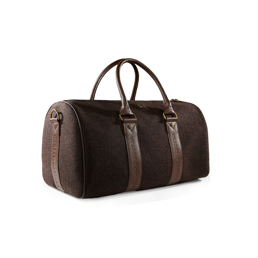 Holland Cooper Regency Holdall - Brown Herringbone