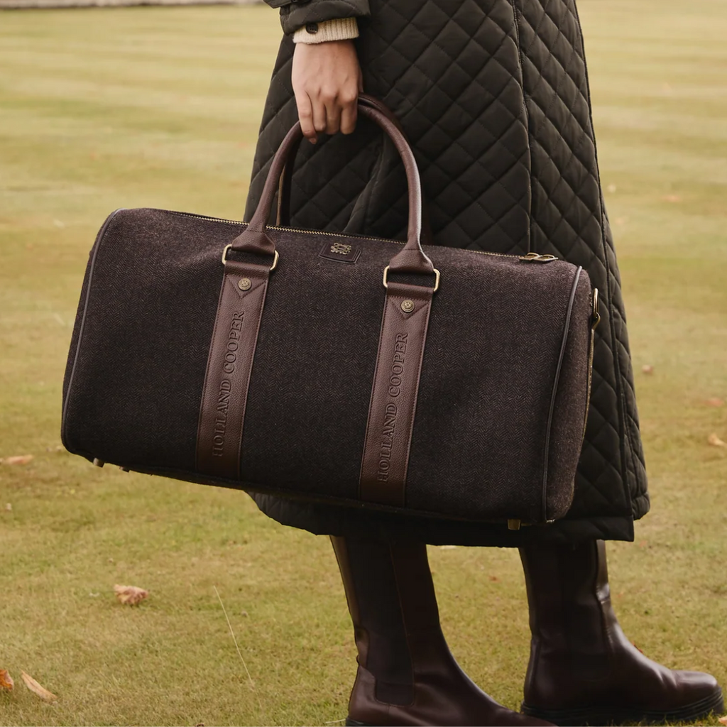 Holland Cooper Regency Holdall - Brown Herringbone