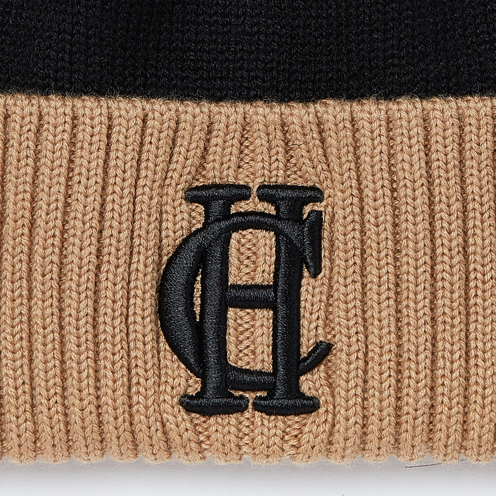 Holland Cooper Chelsea Merino Bobble Hat - Black