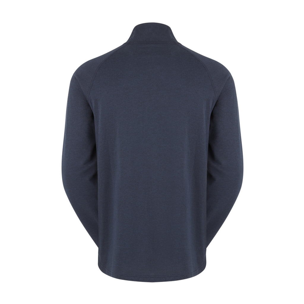 Ridgeline Mens Baseline Pull On Zip Top - Navy Marl