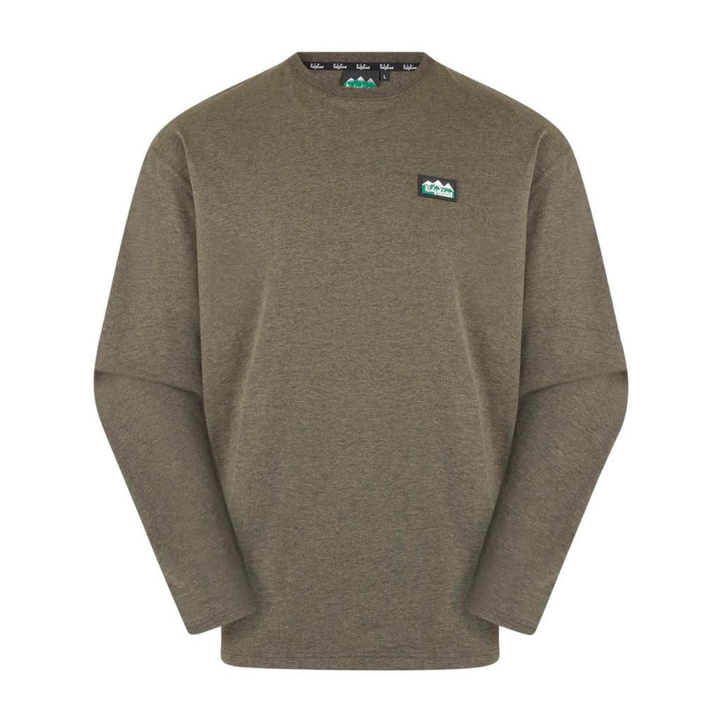 Ridgeline Mens Baseline Top - Smokey Olive Marl