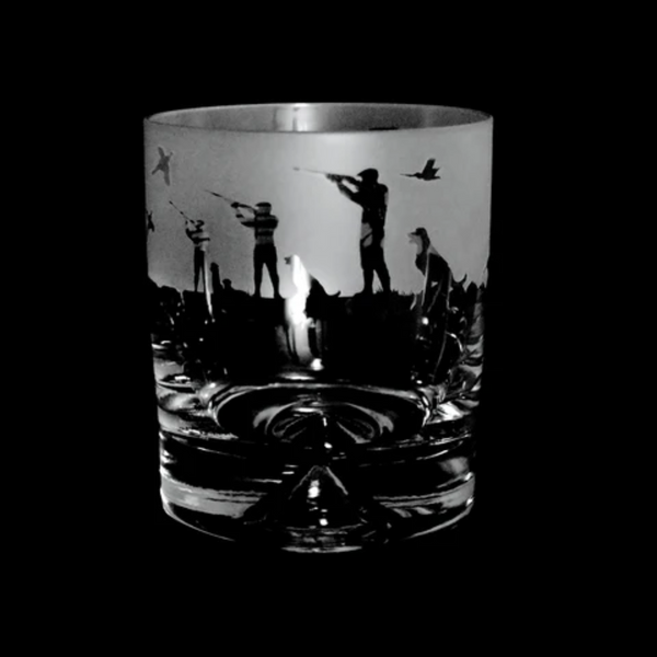 The Milford Collection Shooting Scene Whisky Tumbler