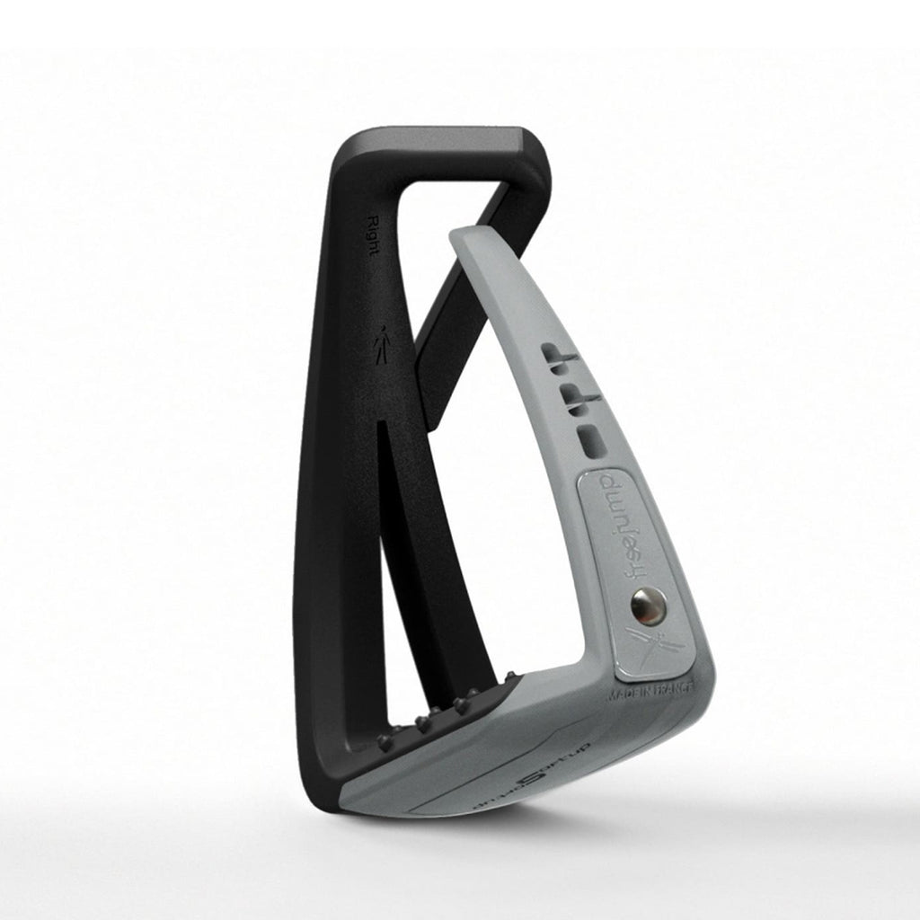 FreeJump Soft Up Lite Stirrups - Black/Iron Matte