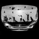 The Milford Collection Shooting Scene Small Crystal Bowl