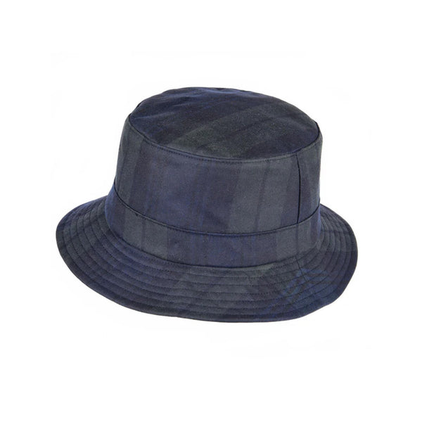 Heather Lachlan Tartan Wax Bush Hat - Blackwatch