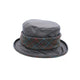 Heather  Natalie Wax Tweed Band Hat - Navy