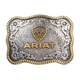 Ariat Rectangular Edged Silver Buckle