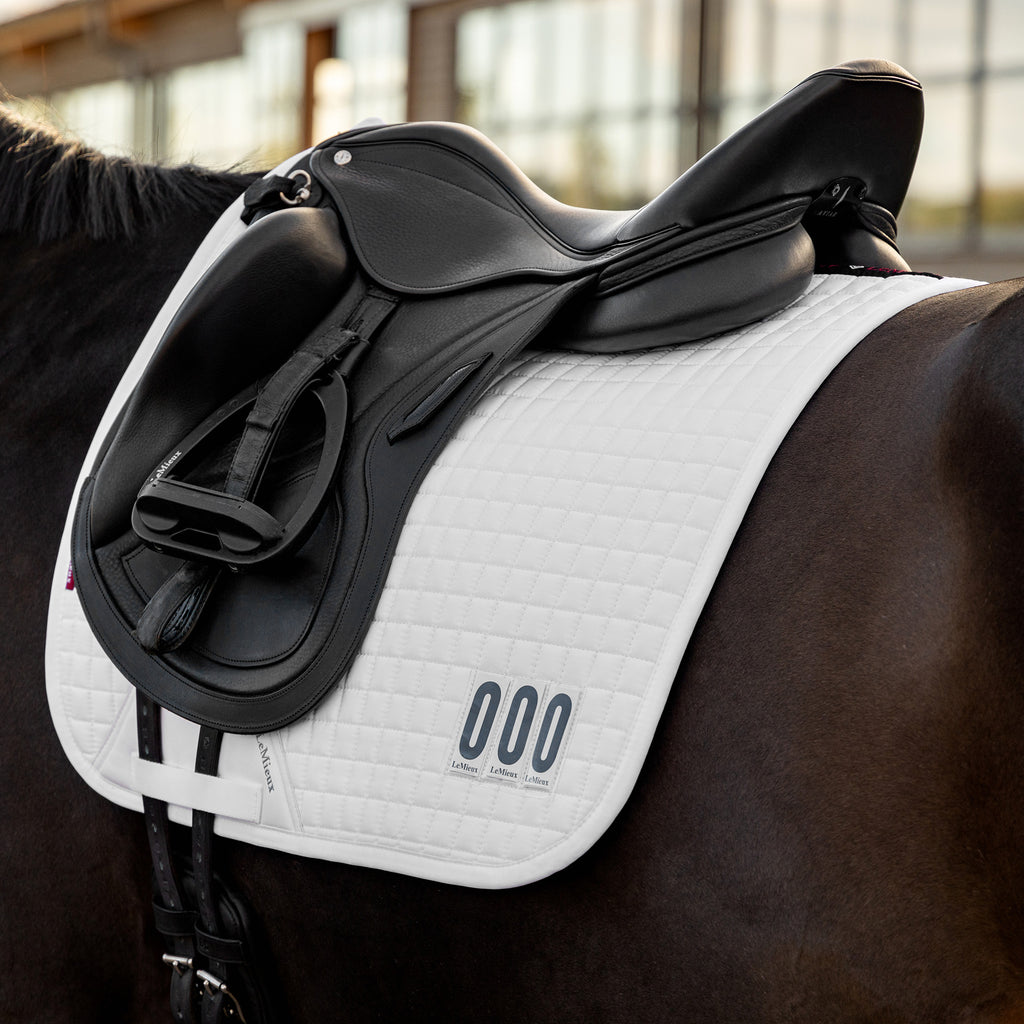 LeMieux Cotton Dressage Competition Square - White