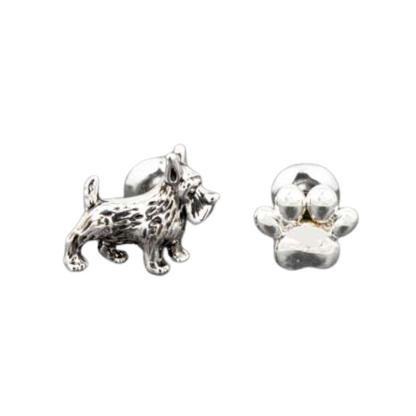 Equilibrium Dog Paw Print Odd Earrings