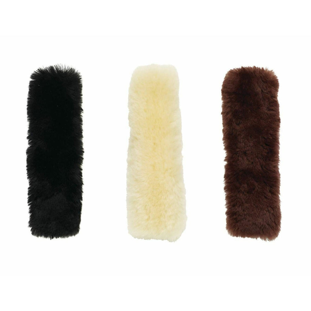 Cameo Deluxe Fur Noseband/ Cheek Pieces - Brown