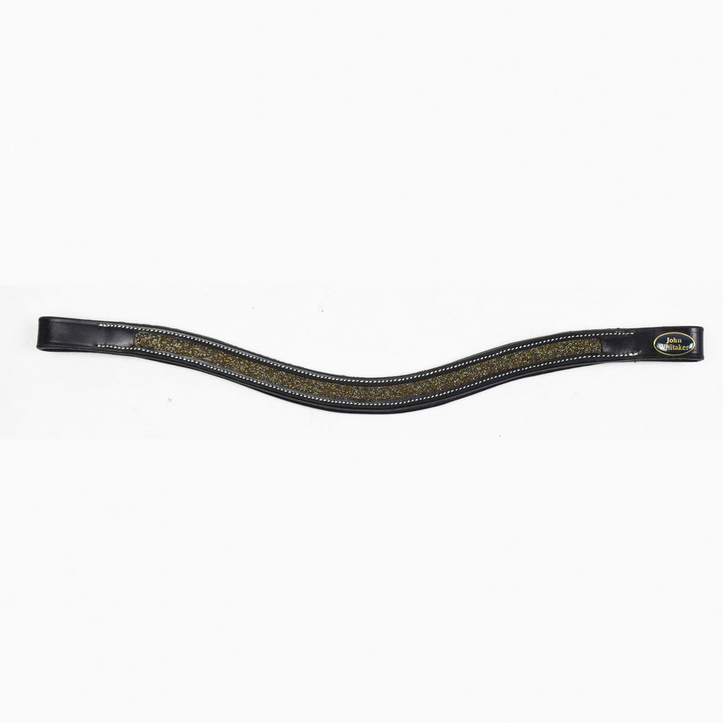 John Whitaker Sparkle Browband - Black/Gold