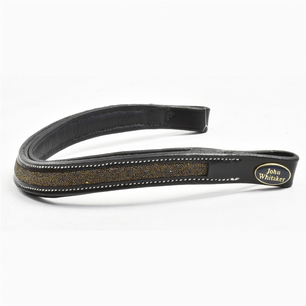 John Whitaker Sparkle Browband - Black/Gold