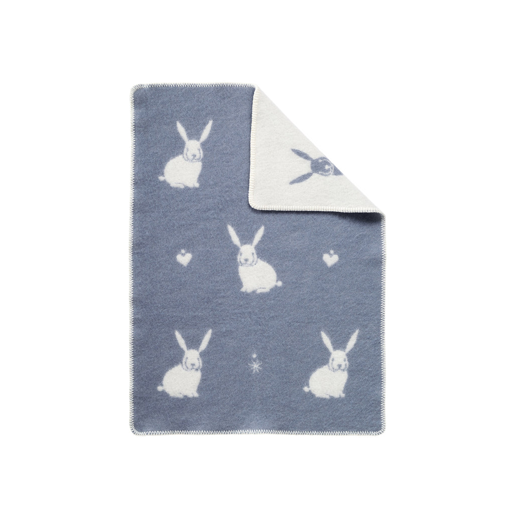 JJ Textile Bunny Little Wool Blanket - Grey