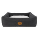 Snug and Cosy Lush Rectangle Bed - Charcoal