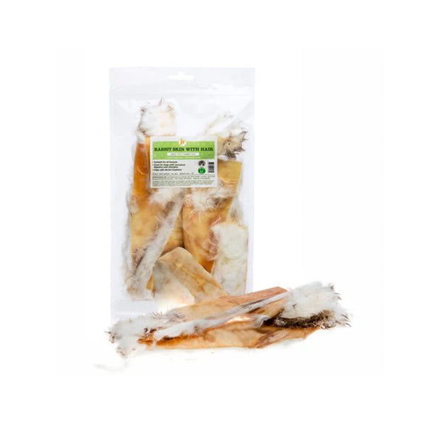 JR Pet Products Rabbit Skin with Fur - 100g