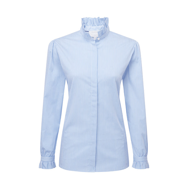 Schoffel Ladies Fakenham Shirt - Light Blue Stripe