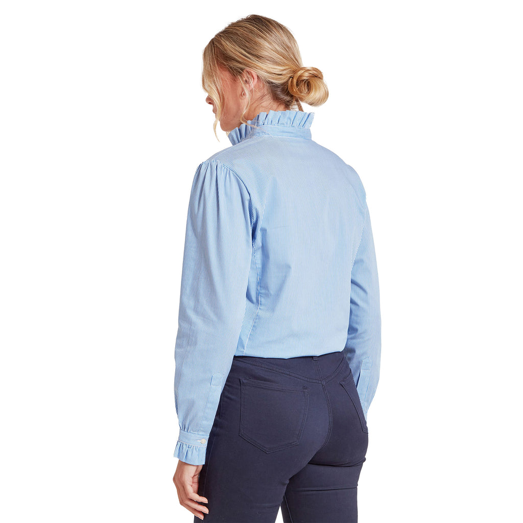Schoffel Ladies Fakenham Shirt - Light Blue Stripe