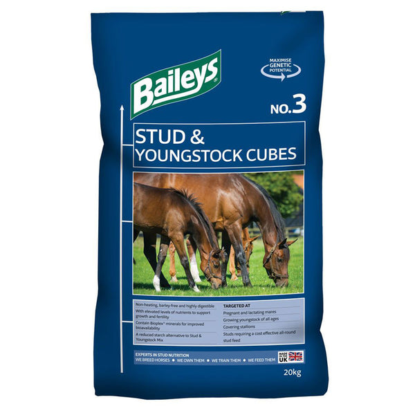 Baileys No.3 Stud and Youngstock Cubes - 20kg