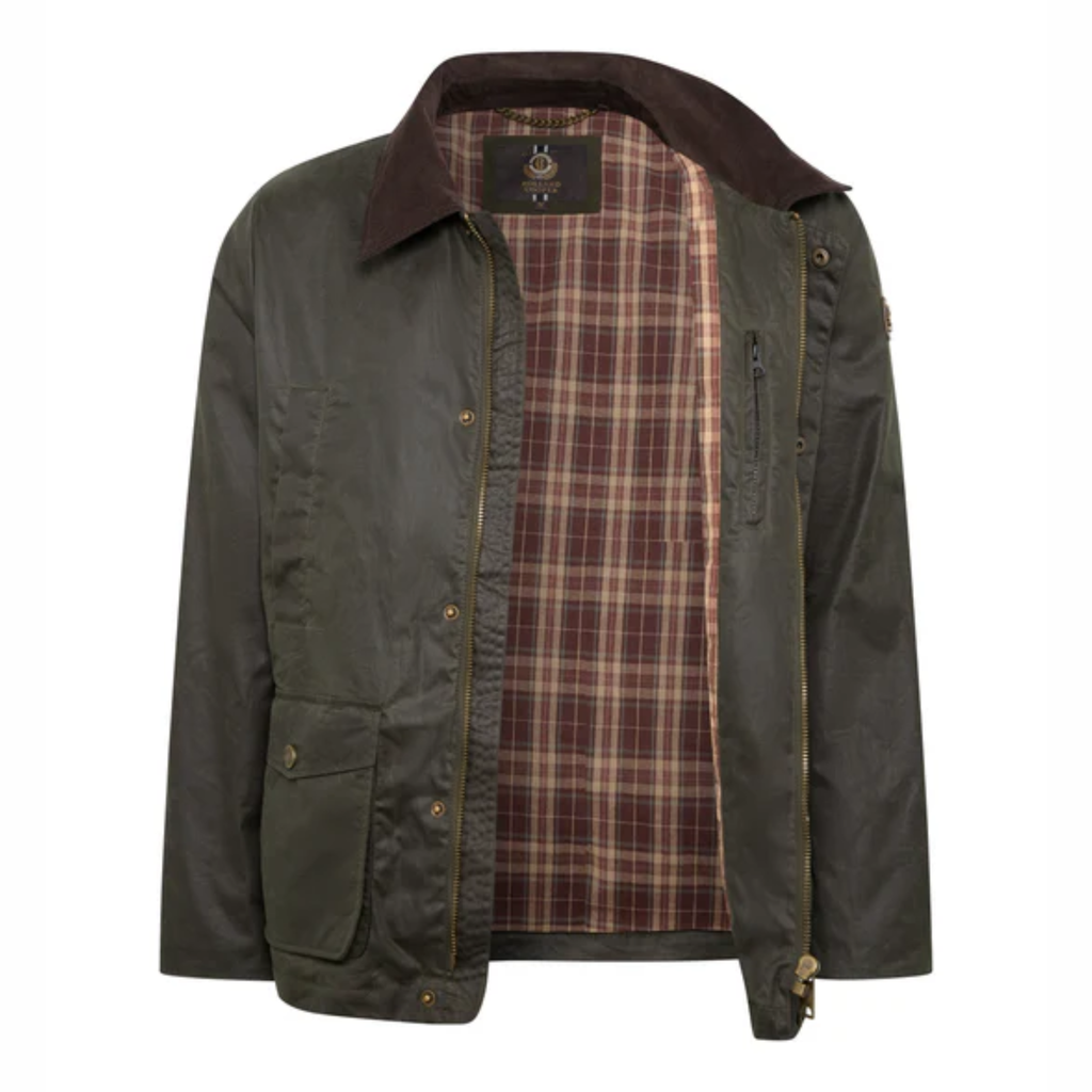 Holland Cooper Mens Classic Wax Jacket - Moss Wax