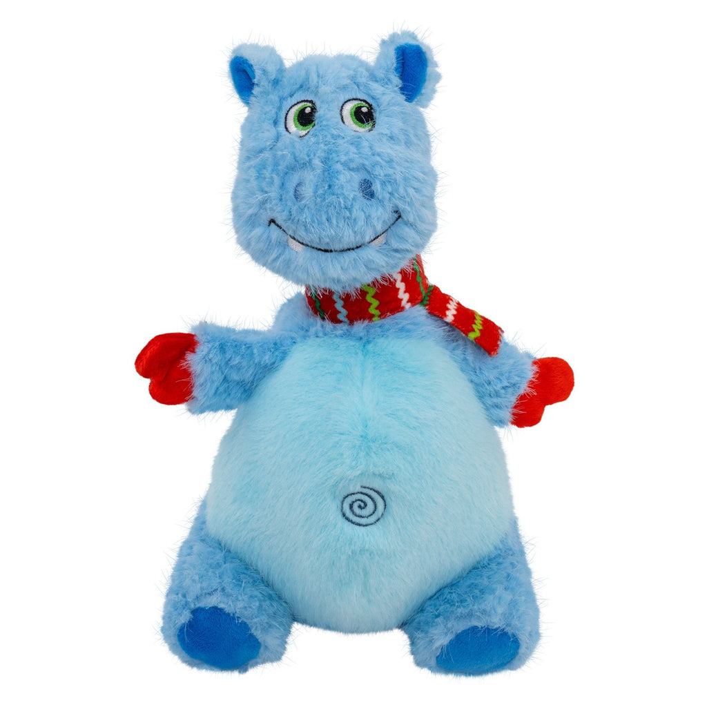 Kong Holiday Knots Belly Blue Hippo Dog Toy