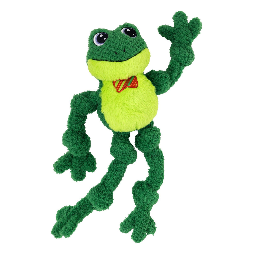 Kong Holiday Knots Bow Tie Frog Dog Toy
