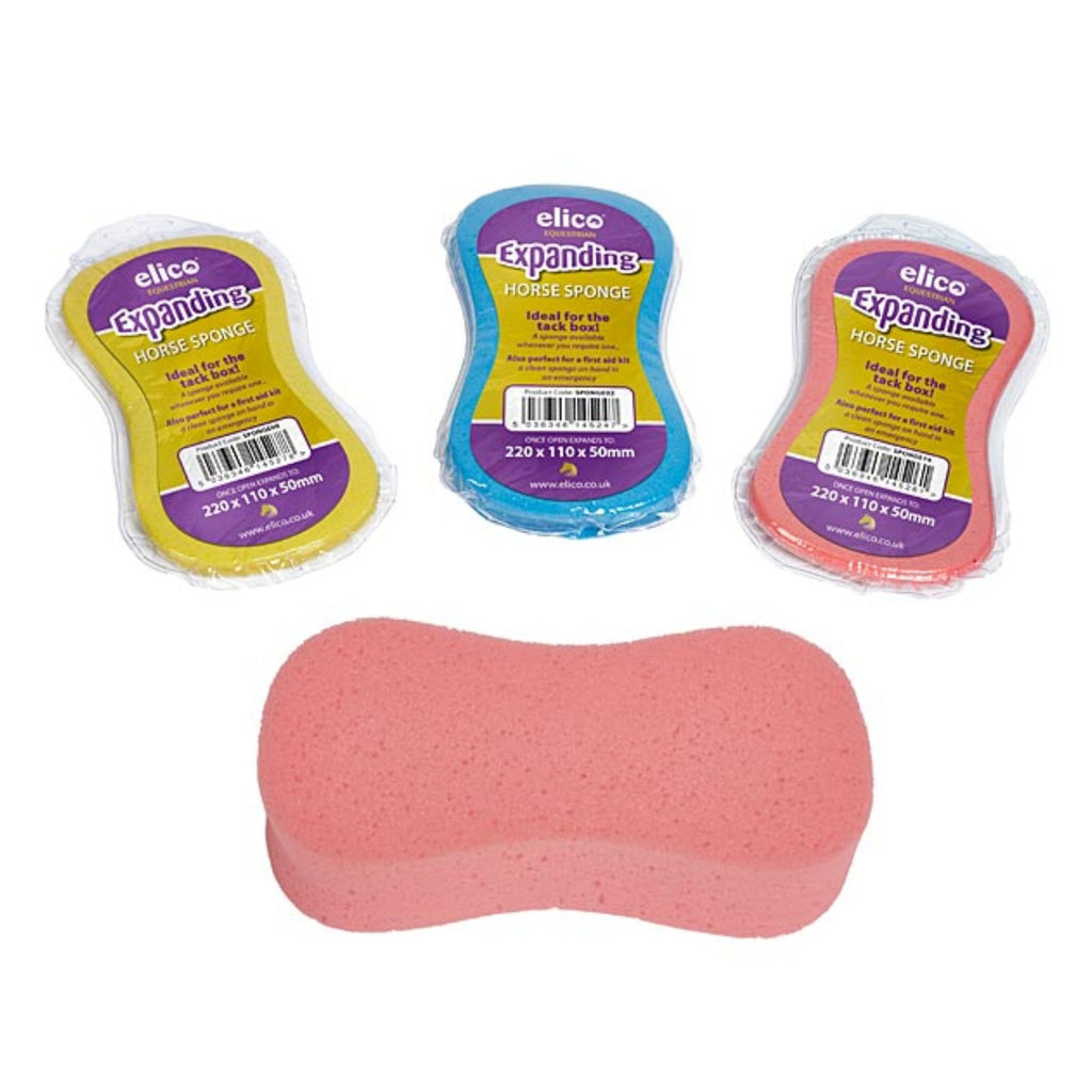 Elico Expanding Horse Sponges - Blue