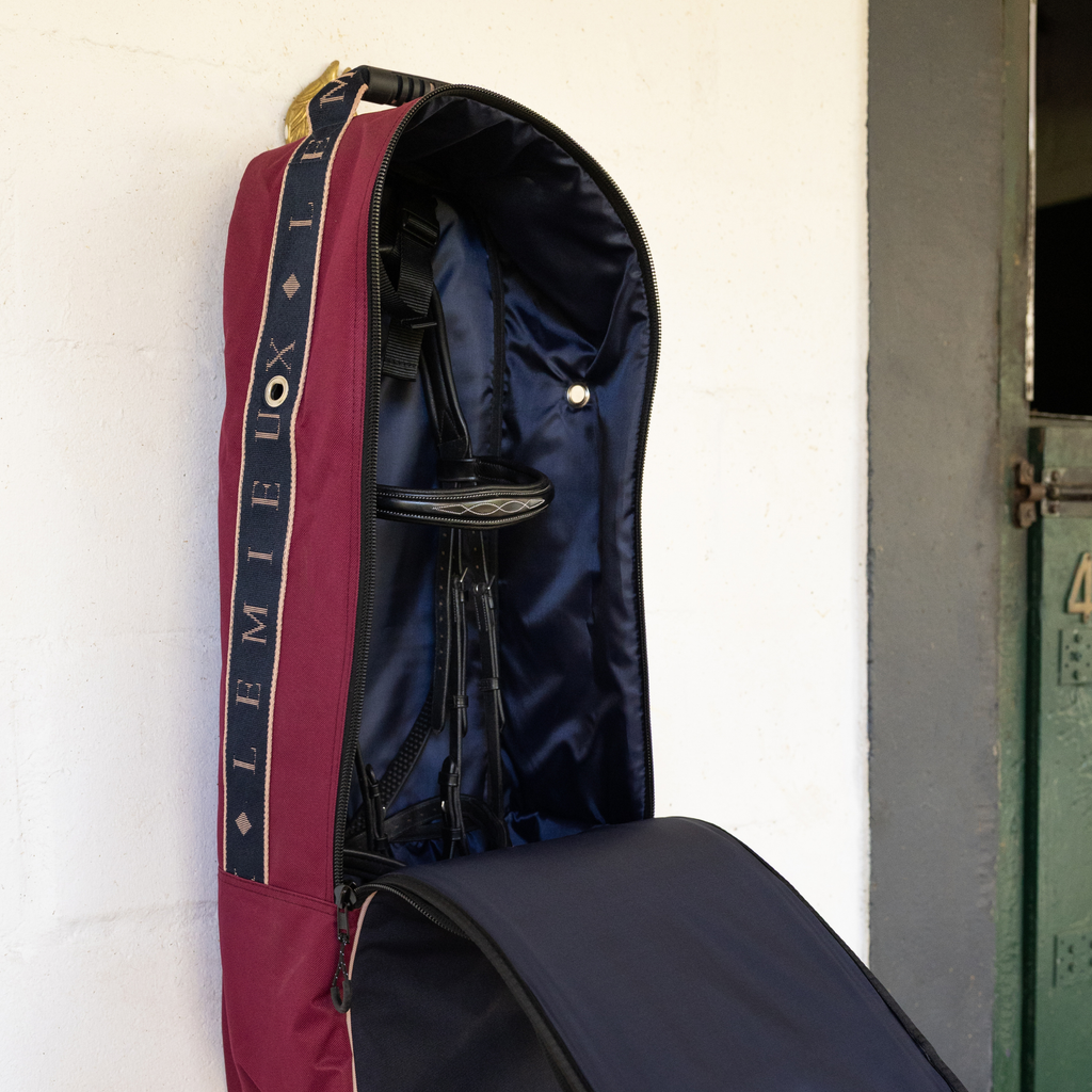 LeMieux Anatomical Bridle Bag - Blackberry