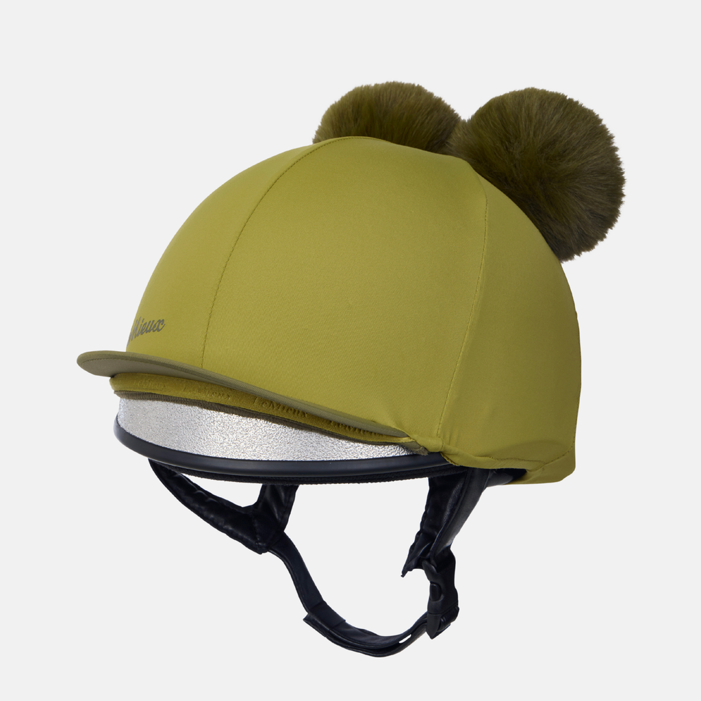 LeMieux Mini Double Pom Hat Silk - Gooseberry