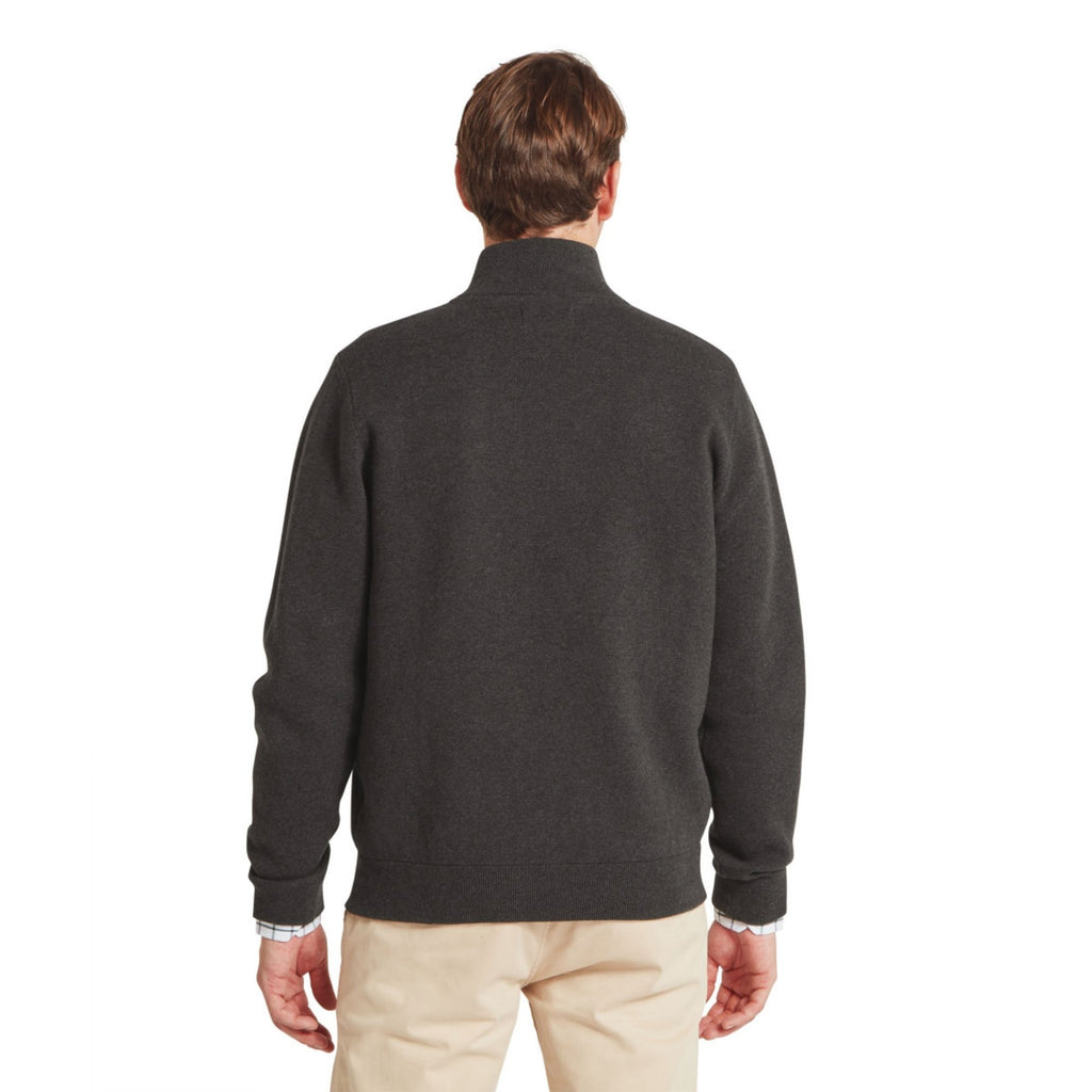 Schoffel Mens Marlow 1/4 Zip Jumper - Charcoal