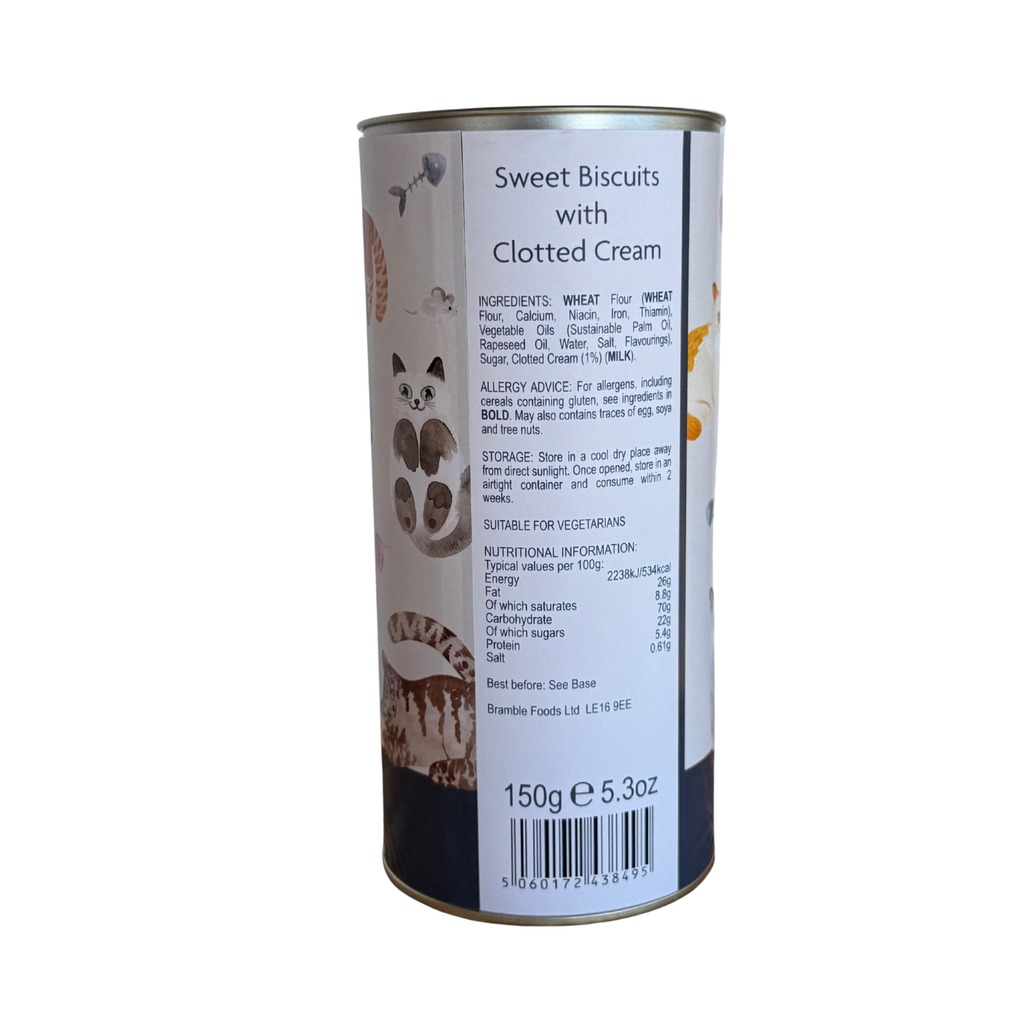 Thank You Clotted Cream Shortbread Melts Gift Drum - Cat
