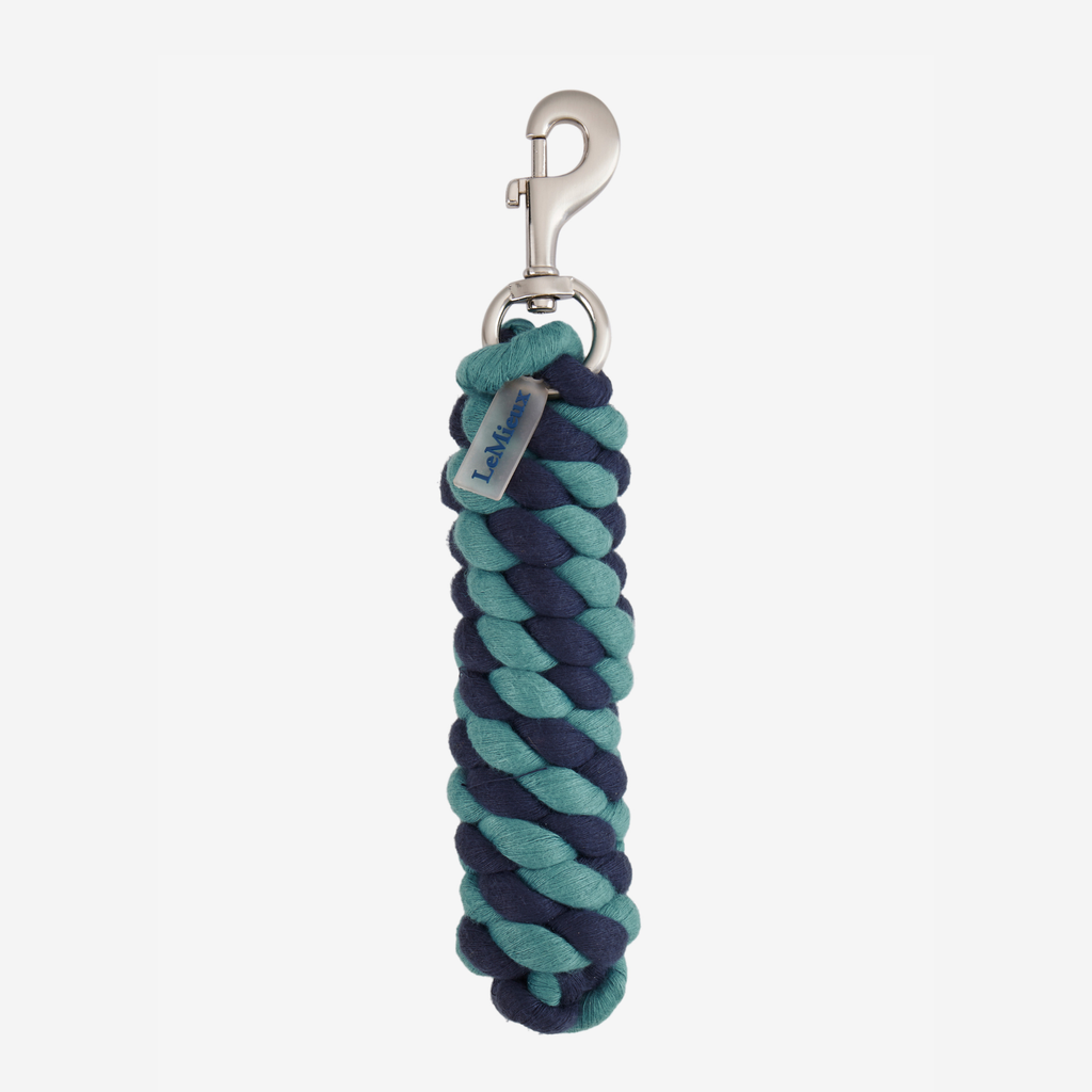 LeMieux Polycotton Leadrope - Aloe/Navy