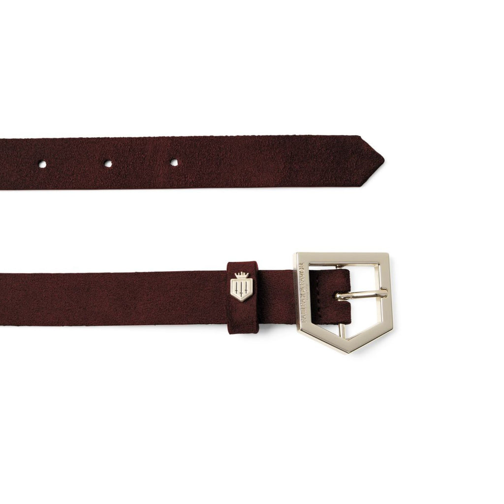 Fairfax & Favor Ladies Sennowe Belt - Port Suede