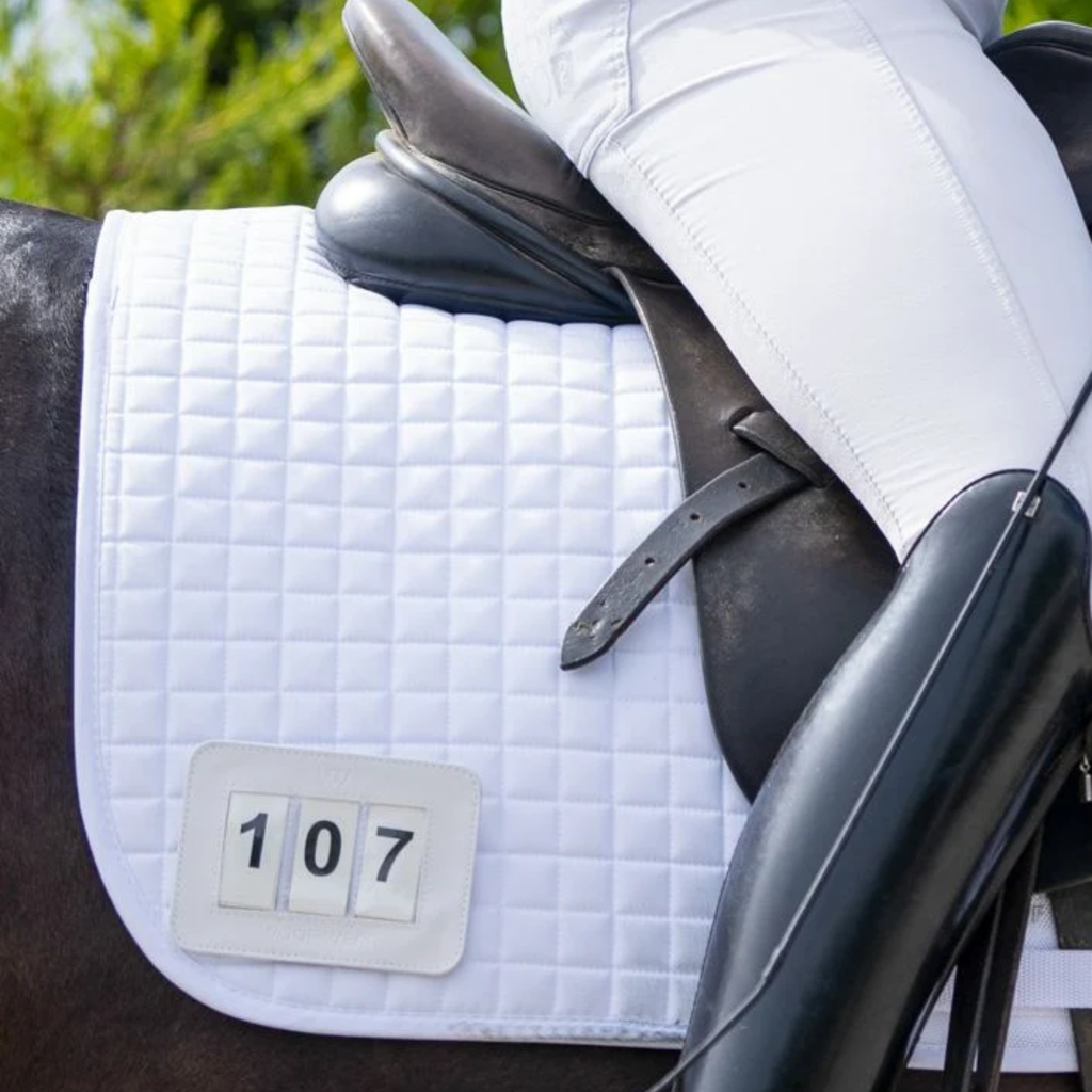 Woof Wear 3 Digit Dressage Number Holder - White