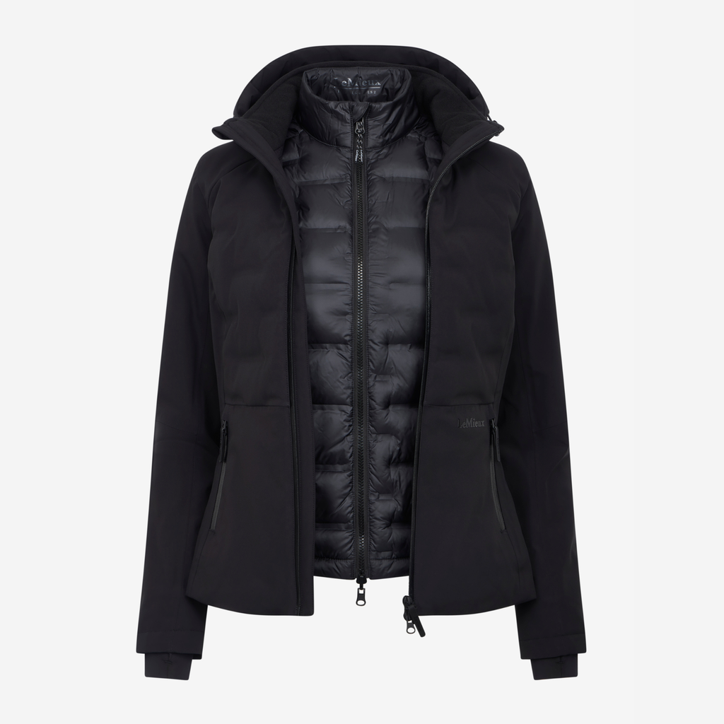 LeMieux Ladies Brooke 3 in 1 Waterproof Hybrid Jacket - Black