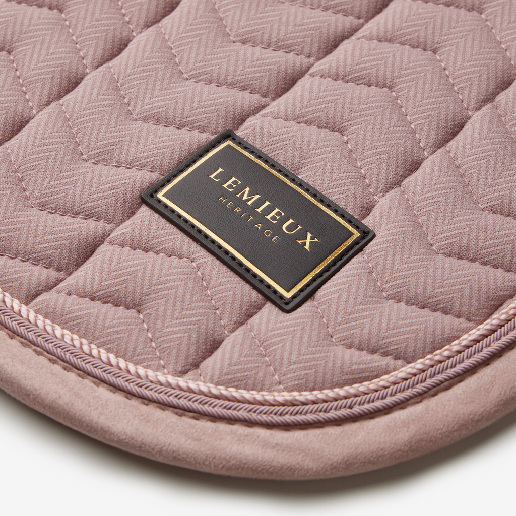 LeMieux Heritage Herringbone Dressage Square - Wild Rose