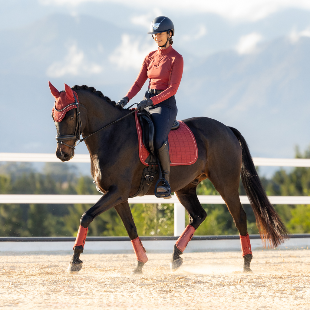 LeMieux Suede Dressage Square - Russet