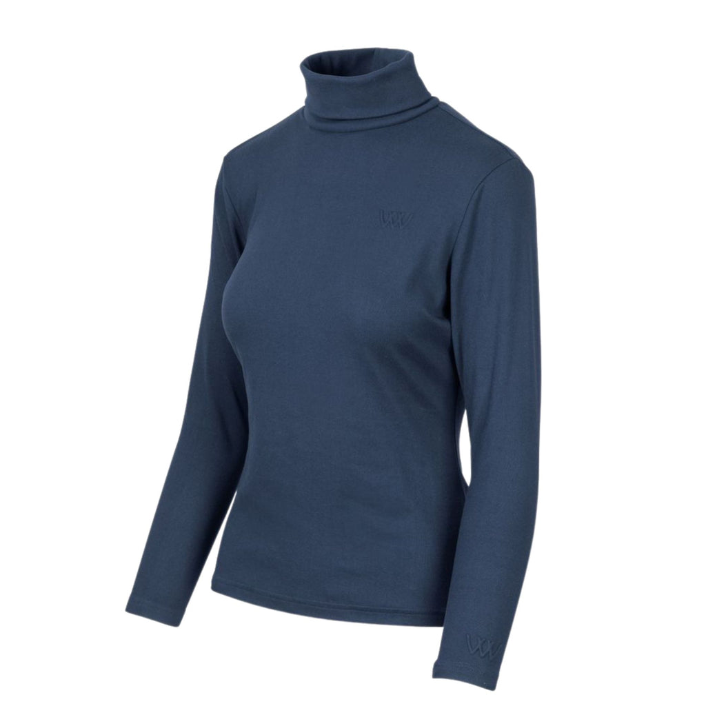 Woof Wear Ladies Roll Neck Shirt - Navy