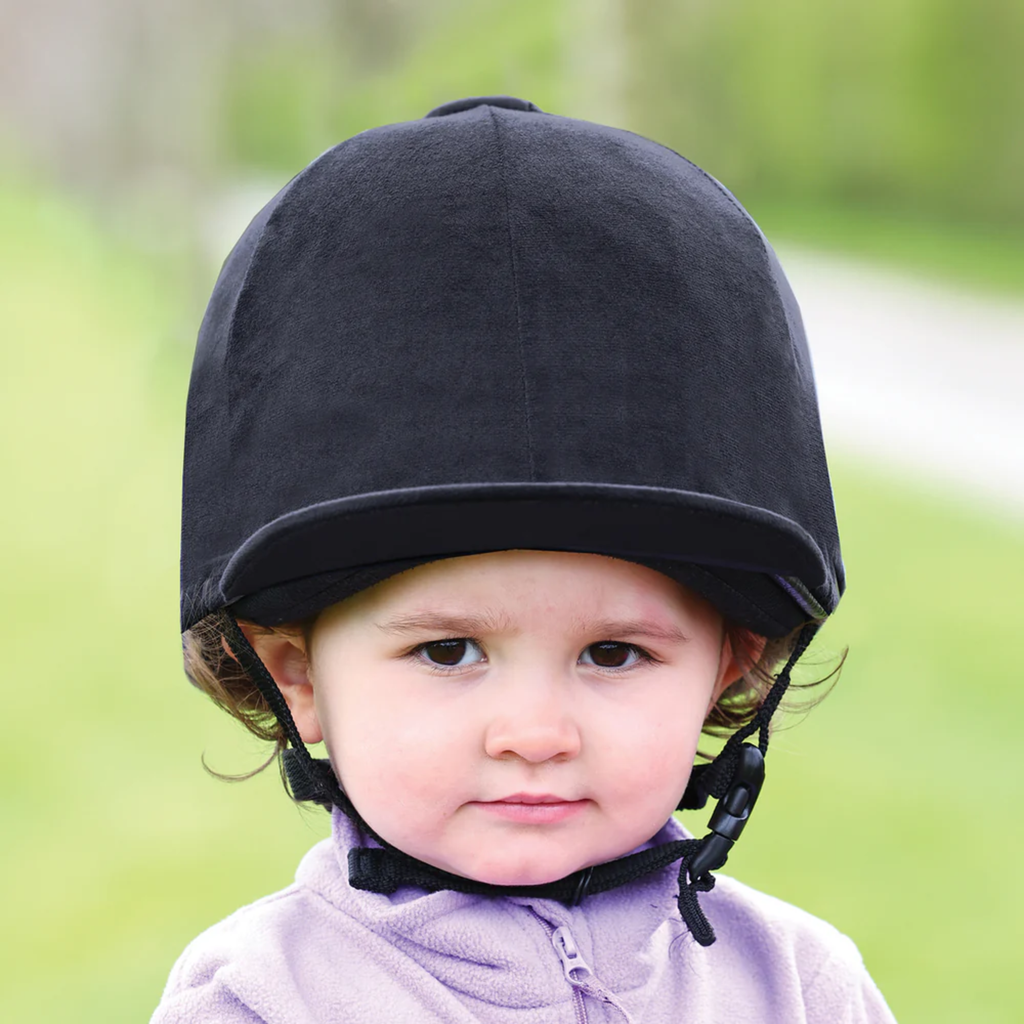 Equetech Childs Premium Velvet Show Hat Silk - Black