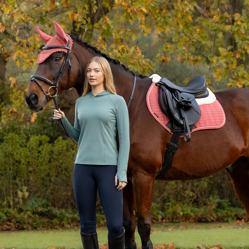 LeMieux Merino+ Suede Classic Close Contact Square - Spiced Earth