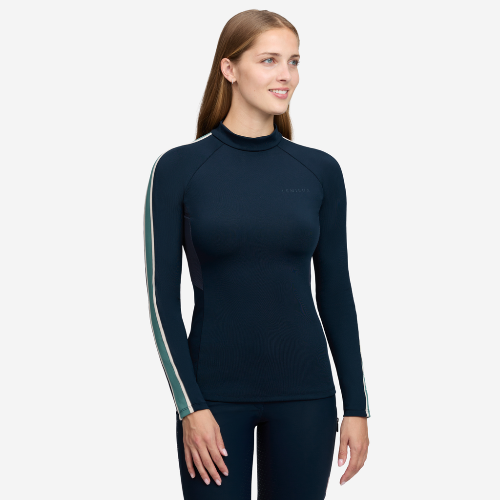 LeMieux Ladies Talia Turtle Neck Base Layer - Navy