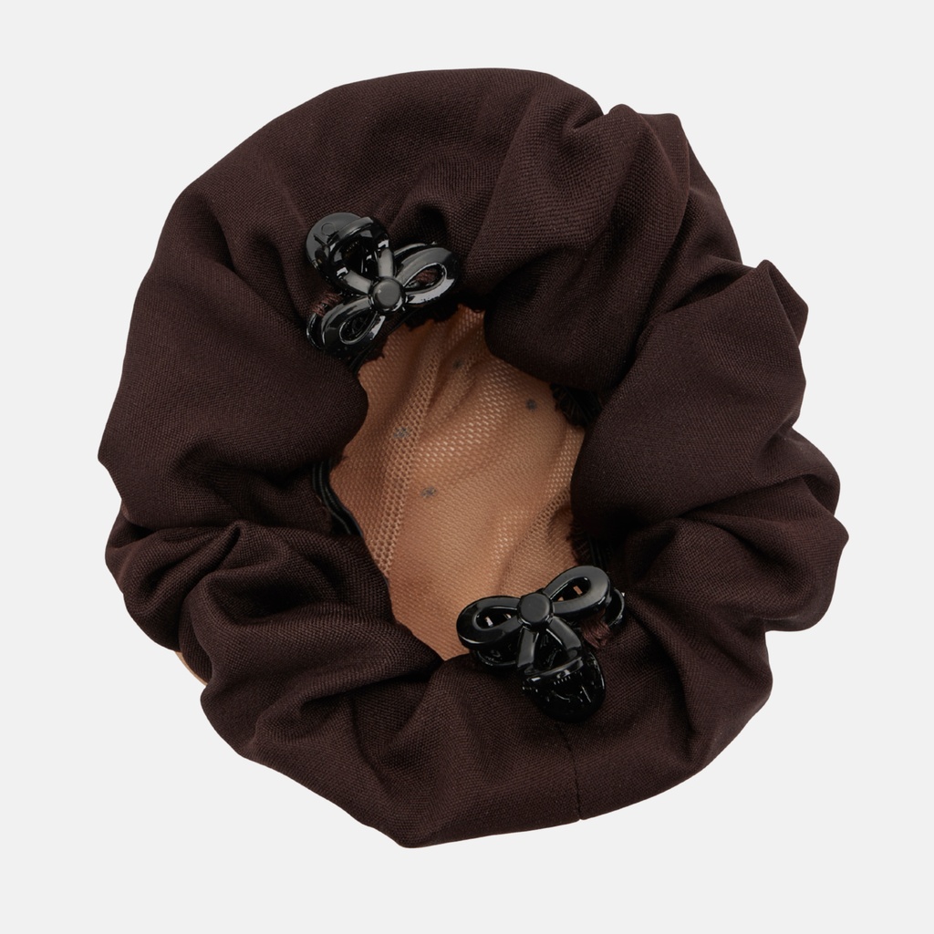 LeMieux Scrunchie with Crystal Hair Net - Brown/Blonde