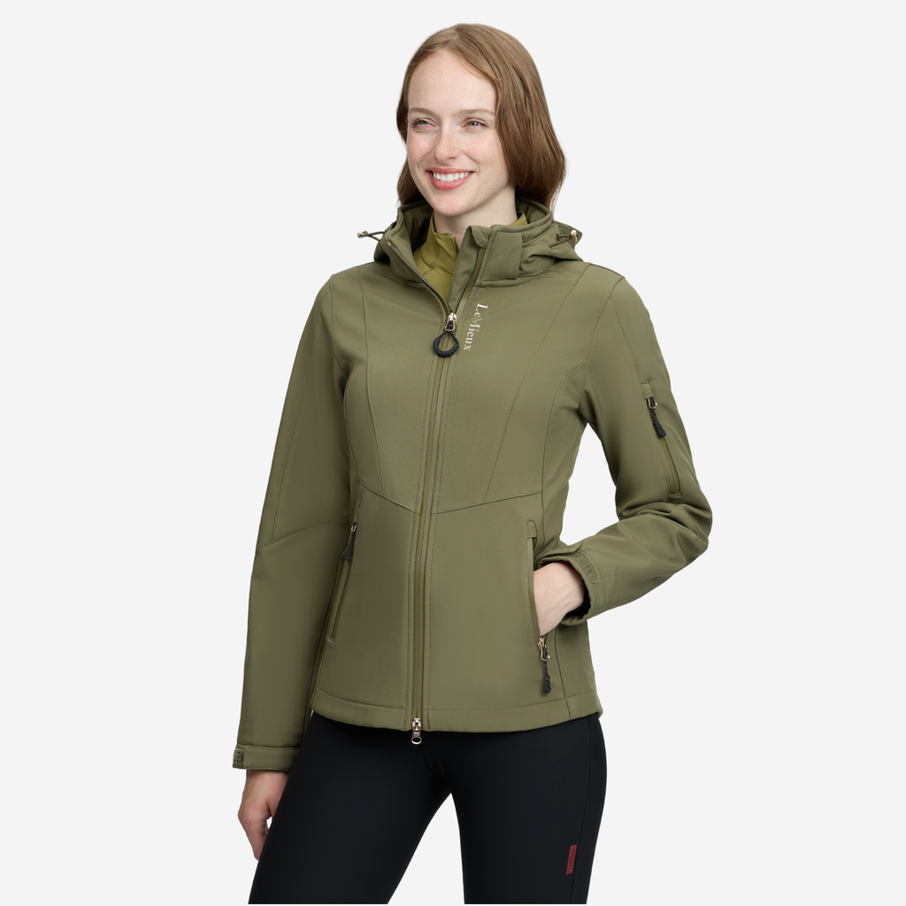 LeMieux Ladies Celine Softshell Jacket - Willow Green