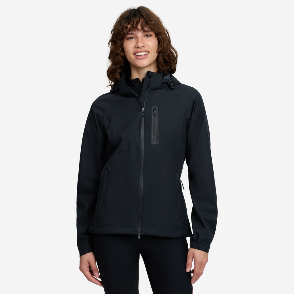 LeMieux Ladies Athena Waterproof Lightweight Jacket - Black