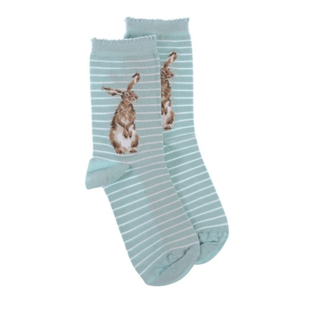 Wrendale Hare Sock - Hare and the Bee