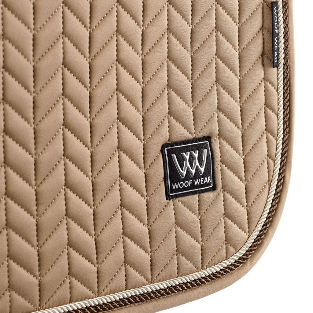 Woof Wear Herringbone Close Contact Saddle Pad - Caramel