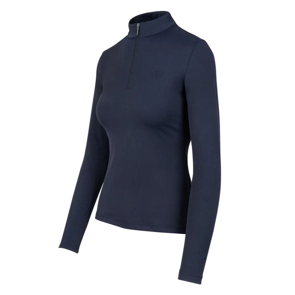 Woof Wear Ladies Long Sleeve Tech Riding Shirt - Navy