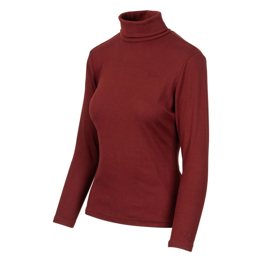 Woof Wear Ladies Roll Neck Shirt - Plum