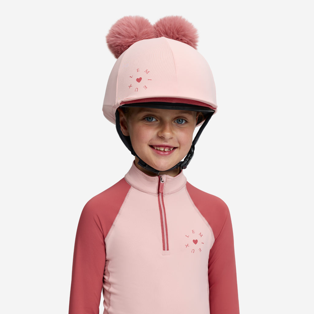 LeMieux Mini Double Pom Hat Silk - Petal