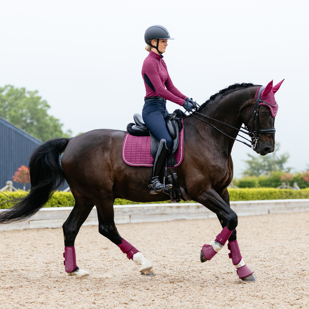 LeMieux Suede Dressage Square - Blackberry