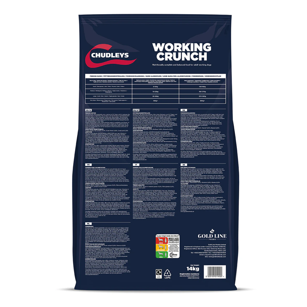 Chudleys Working Crunch Dog Food